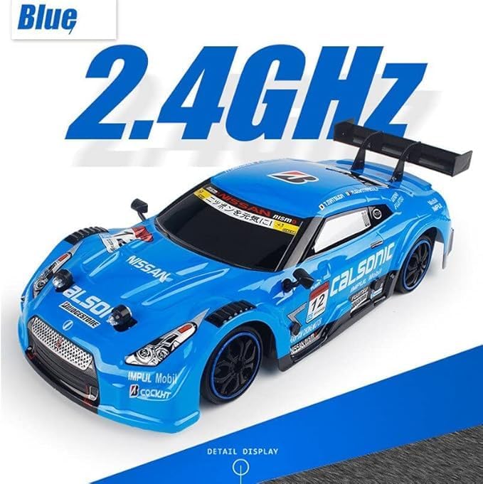 D-Power دي باور - 1:16 نيسان جي تي آر (R35) GT500 سيارة تحكم عن بعد – 2.4GHz، بطارية قابلة للشحن، تصميم سيارة سباق رسمية، للأطفال من عمر 6 سنوات فما فوق - Image 2